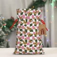 thumbnail image 5 of Naloa Abstract Pink Plaid Butterfly Drawstring Christmas Bags, 3D Xmas Gift Bags, Christmas Wrapping Bags, Xmas Goodie Bags, Treat Pouch Bags, Party Favor Bags-Medium, 5 of 9