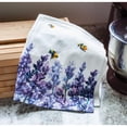 thumbnail image 2 of Abbott Collection 56-KT-LAVENDER-02 Lavender & Bees Tea Towel, White/Purple, 2 of 4