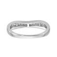 thumbnail image 5 of 14K White Gold Ring Band Wedding Diamond Round , Size 5, 5 of 7