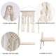 thumbnail image 3 of Estante colgante de pared - Estantes de pared con cuerda tejida hecha a mano - Para cocina, baño, almacenamiento en el hogar, estante flotante de pared para plantas de interior, 3 of 6