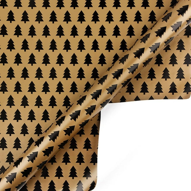 Sokhug Clearance Christmas Gift Paper Gift Paper Vintage Floral Paper Kraft Paper Wrapping Paper