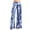 Blue, variant on Utoimkio Women's Wide Leg Yoga Pants Summer Casual Loose High Waisted Bell Bottom Workout Pants for Women