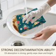 thumbnail image 5 of 2 Pcs Pioneer Flower Floral Print Pattern Kitchen Towels, Funny Microfiber Dish Towel Set, 18" X 26" Tea Towels, 5 of 6