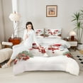 thumbnail image 4 of Castle Fairy Kids Cute Snowman 2pcs Bedding Comforter Set,Happy New Year Twin Comforter Sets,Merry Christmas Breathable Bedding Set,Breathable Home Decor, 4 of 8