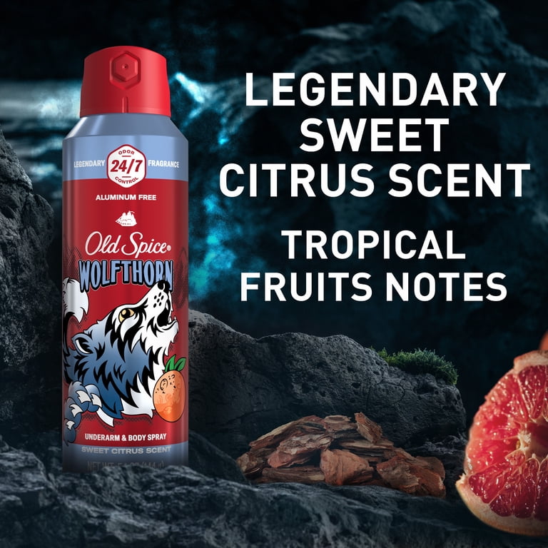 Old Spice Wolfthorn Body Spray for Men, 5.1 oz photo 5