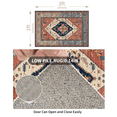 thumbnail image 3 of Alfombra Suave 60x90 Cm Lavable Antideslizante, Estilo Boho Pequeña para Entrada, Sala de Estar y Dormitorio, Estilo Vintage Rústico para Cocina, Rojo y Marrón, 3 of 8