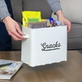 thumbnail image 4 of AuldHome Design Rustic Snack Bin, White Enamelware Snack Container Perfect for Single Serving Snacks, 4 of 10