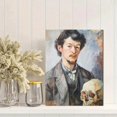 thumbnail image 2 of Qisvanset Hamlet Skull Portrait Canvas Print 12x16 Inch Bar Bedroom Decor, 2 of 8