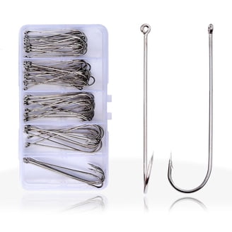 commercial grade large fish hooks fir commercialfishing companues PROBEROS Fishing Extra Strong Stainless High Carbon Steel Jigging Jigs Big Bait Hook Saltwater Circle Hooks Size 1/0 20pcs/Pack : Sports & Outdoors which is high hardness Big Game Fishing Hooks |