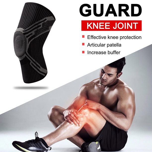 Soporte De Rodillera Rodillera Talla Única Protector de Rodilleras para Montañismo Correr (S Negro)