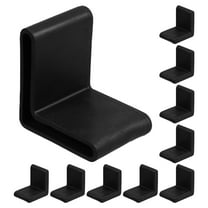 BEADCEST Angle Iron Caps Black PVC Shelf Rack General Users 20Pcs