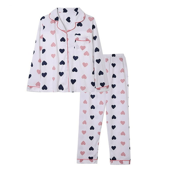Alitao Womens Pajama Sets Lounge Sets Pajamas Women Autumn And Winter Long Sleeve Lapel Vest Suit Trousers Plus Size Home Service Matching Pajamas Women'S Sleepwear Sky Blue L