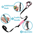thumbnail image 3 of Gooby Wristband Surfer Leash with Traffic Handle - Portland Green, 6 FT - Flexible Padded Handsfree Leash with Adjustable Traffic Handle and Extra Hook, 3 of 5