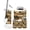 Color 2, variant on Rustic Bathroom Accessory Set 6 Piece Farmhouse Cabin Wild Deer Antler Wooden Vintage Trash can, Toothbrush Holder, Toothbrush Cup, Soap Dispenser, Soap Dish, Toilet Brush Holder
