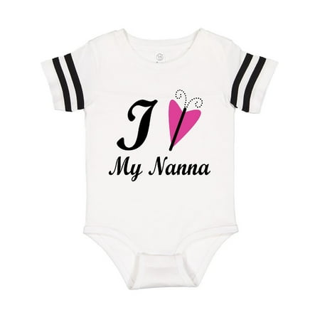 

Inktastic I Love My Nanna Gift Baby Girl Bodysuit