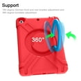 thumbnail image 6 of iPad 10.2" 7th Generation Case Cover, Allytech Heavy Duty Protective Rugged Shockproof 360 Rotating Kickstand Kids Friendly Case Cover for Apple iPad 7th Generation 10.2" 2019, Red/Blue, 6 of 9