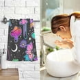 thumbnail image 6 of Coolnut Hand Towels Mushroom Floral Patterned 2 PCS, Cotton Bath Towel for Drying Face Hands Body Decorative Water Absorbent Lightweight Towels for Bathroom Ktichen Travel Gym, 16"x28", 6 of 6
