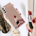 thumbnail image 4 of for Galaxy S23 Plus Makeup Mirror Case for Girls Women for Samsung Galaxy S23 Plus Clear Case TPU Luxury Fashion Case for Galaxy S23 Plus Rose Gold, 4 of 5
