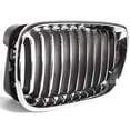 thumbnail image 4 of For BMW 320i/325i/325xi 2002 2003 2004 2005 Grille Driver and Passenger Side | Pair | Sedan/Wagon | Chrome | Replacement For BM1200128, BM1200129 | 51137042961, 51137042962, 4 of 6