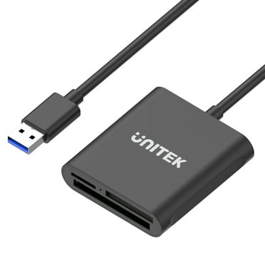 UNITEK USB Card Reader, Adapter Memory Card Reader for MMC, RS-MMC, Compact Flash, SDXC, SDHC, UHS-1, Micro SDXC, SD Card, Micro SDHC, Micro SD Support Windows, Linux, Mac OS