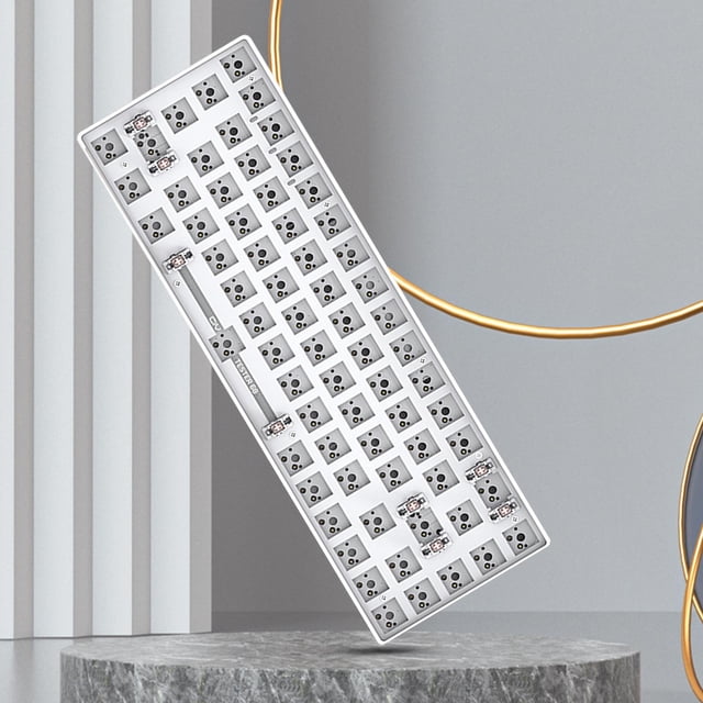 Diseño compacto de juegos intercambiables en caliente de mecánico blanco perfke Teclado mecánico