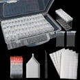thumbnail image 1 of Fiudx Caja de Almacenamiento de Diamantes, Organizador de 64 Compartimentos, Tapas Extraíbles para Facilitar La Clasificación, Juego de Accesorios Incluido, Almacenamiento Multiusos, Manualidades y B, 1 of 4
