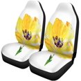 thumbnail image 2 of Juego de 2 fundas de asiento de coche ABPHQTO coloridas flores amarillas modernas Universal, 2 of 4