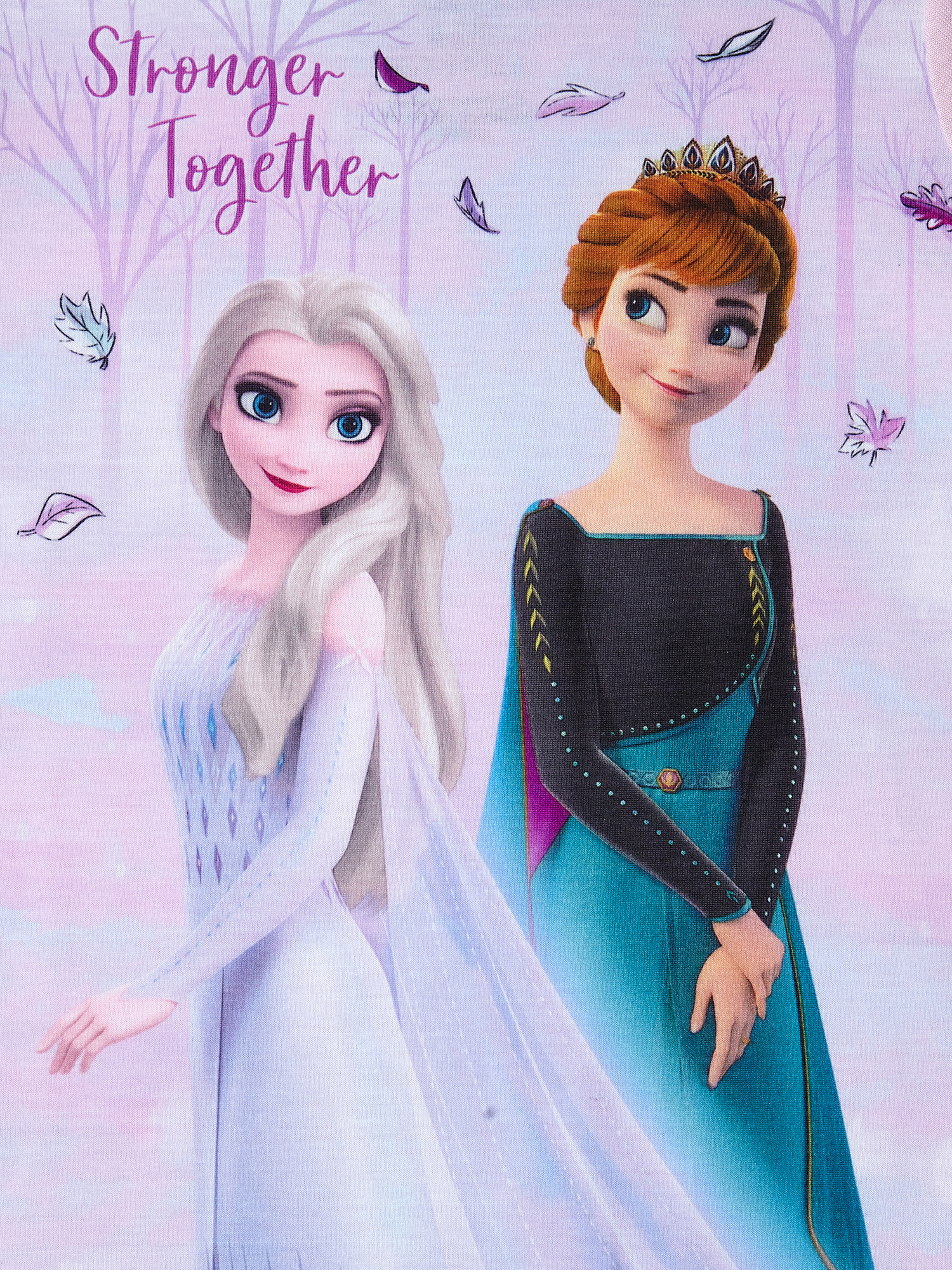 Disney Frozen 2 Anna and Elsa Girls Short Sleeve Top & Shorts Pajamas, 2-Pc Set, Sizes 4-12 - image 3 of 3