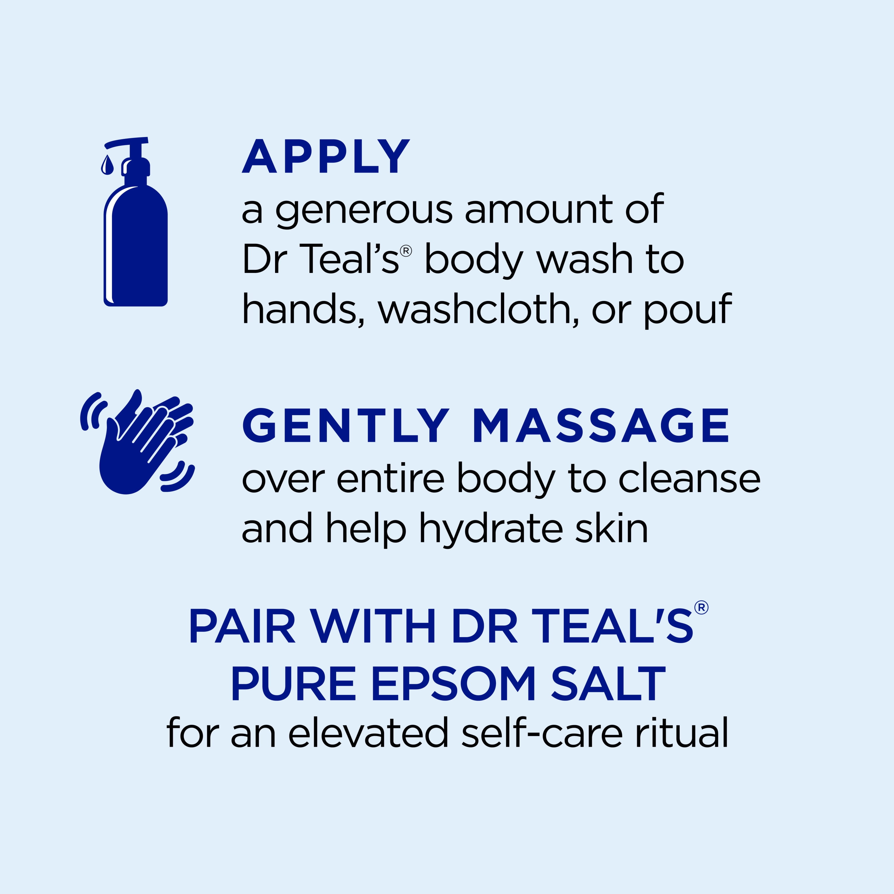 Dr Teal's Refresh & Revitalize Body Wash with Epsom Salt and Superfoods, 24 fl oz
