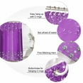 thumbnail image 6 of Modern Purple Waterproof Fabric Shower Curtain,Abstract Diamond Luxury Gradient Waterproof Fabric Shower Curtain for Bathroom Curtains Bathtubs Hotel Shower Curtains with 12 Hooks Small 36x78in, 6 of 8