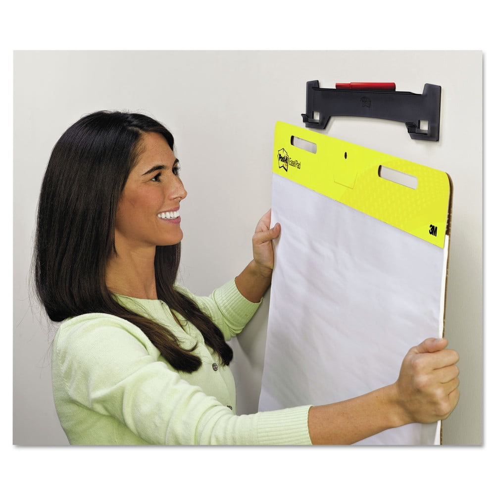 Post-it Wall Easel, 15 in x 3.25 in, Smoke Gray, Pack of 2