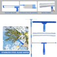 thumbnail image 4 of PENGXIANG Window Squeegee Cleaner Professional Window Cleaning Tool Kit Rotatable Squeegee and Scrubber with 53in Stainless Steel Pole for Car Home Window, 4 of 8