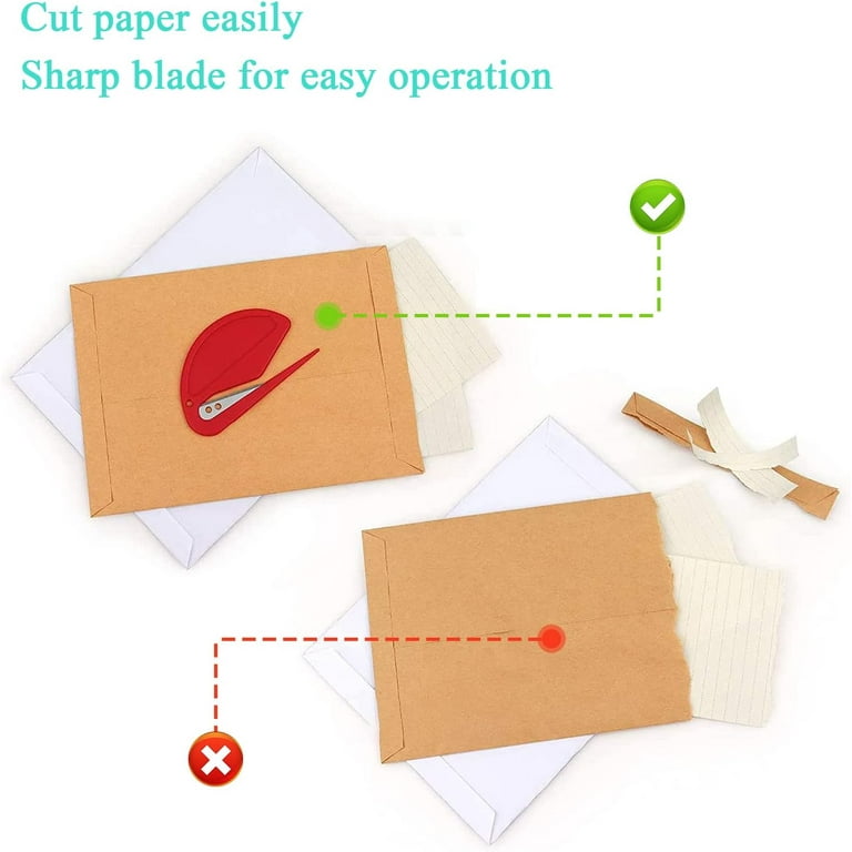 Letter Opener Package Opener Envelope Opener Pack of 5 Envelope Slit Box  Opener Mail Opener Paper Cutter for Envelope, Box, Package, Paper Cutting  for Home Office School