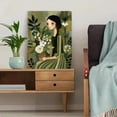 thumbnail image 5 of UXIEQU Botanical Portrait Woman Floral Canvas Print 15.75x11.81 Inches, 5 of 8