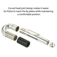 thumbnail image 4 of Ammoon Nickel-Plated Flute Curved Head Joint Musical Instrument Accessories Headjoints Replacement Part, 4 of 7