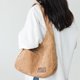 thumbnail image 5 of Bolso de mano de pana para mujer, bolso hobo retro de gran capacidad, bolso de compras suave (caqui), 5 of 8