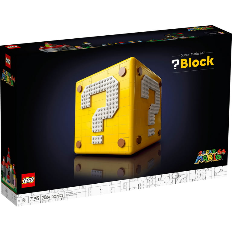 Astrolabe Udover beskyldninger LEGO Super Mario 64 Question Mark Block 71395, 3D Model Set for Adults with  Microscale Levels and Princess Peach & Yoshi Micro Figures - Walmart.com