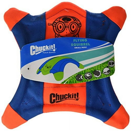UPC: 0660048114000 | Chuckit Flying Squirrel Fetch Dog Toy  Size Large (11  Diameter)  Orange & Blue  for Large Dog Breeds