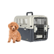 thumbnail image 1 of Transportadora Para Perros y Gatos Marca MascoAmigo de Tamaño Mediano Chico Con Puerta Metálica Reforzada  Resistente y Segura  Ideal Para Viajes en Avión y Autobus  Gris, 1 of 8