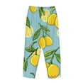 thumbnail image 5 of Junzan Lemon Women'S Pajama Pants Drawstring Comfy Sleep Bottoms With Pockets, 5 of 9