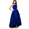 Betsy & Adam Women's Satin Ball Gown Blue Size 6Petite