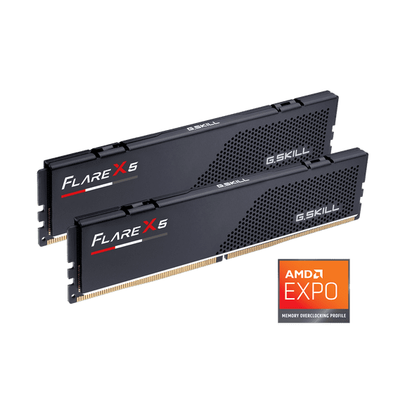G.SKILL Flare X5 96GB (2 x 48GB) 288-Pin PC RAM DDR5 5600 (PC5 44800) Desktop Memory Model F5-5600J4040D48GX2-FX5