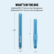 BaBylissPRO® Nano Titanium™ 1 Ultra-Sleek Flat Iron & 3/4 Ultra-Sleek Straightener Prepack