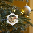 thumbnail image 7 of 3drose, Pekingese, 3 inch Snowflake Porcelain Ornament, 7 of 7