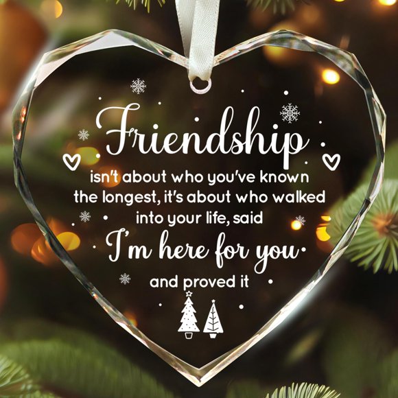 Adorno colgante de cristal SUCHAGIFT Friendship Bestie 8 cm