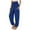!Blue, variant on Women's Harem Pants, High Waist Yoga Boho Trousers with Pockets Ladies Solid Color Pocket Waist High Waist Loose Casual Leggings Long Pants Black S