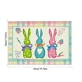 thumbnail image 3 of Mgcok Beautiful Happy Easter Placemats Spring Easter Place Mats Vintage Dining Table Decorations Bunny Chick Easter Holiday Table Mats For Kitchen Dining Decoration, 3 of 6