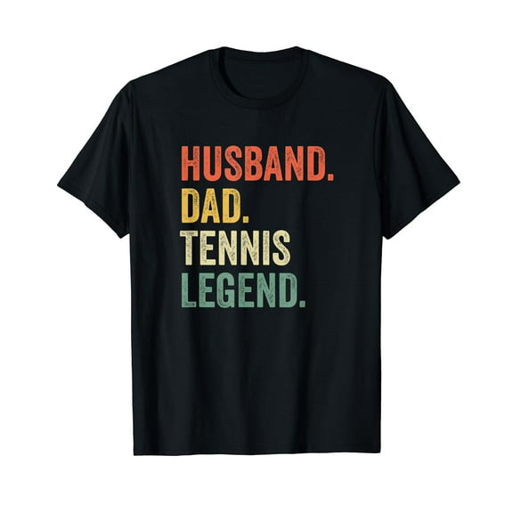 Funny Tennis Player Husband Dad Tennis Legend Vintage T-Shirt