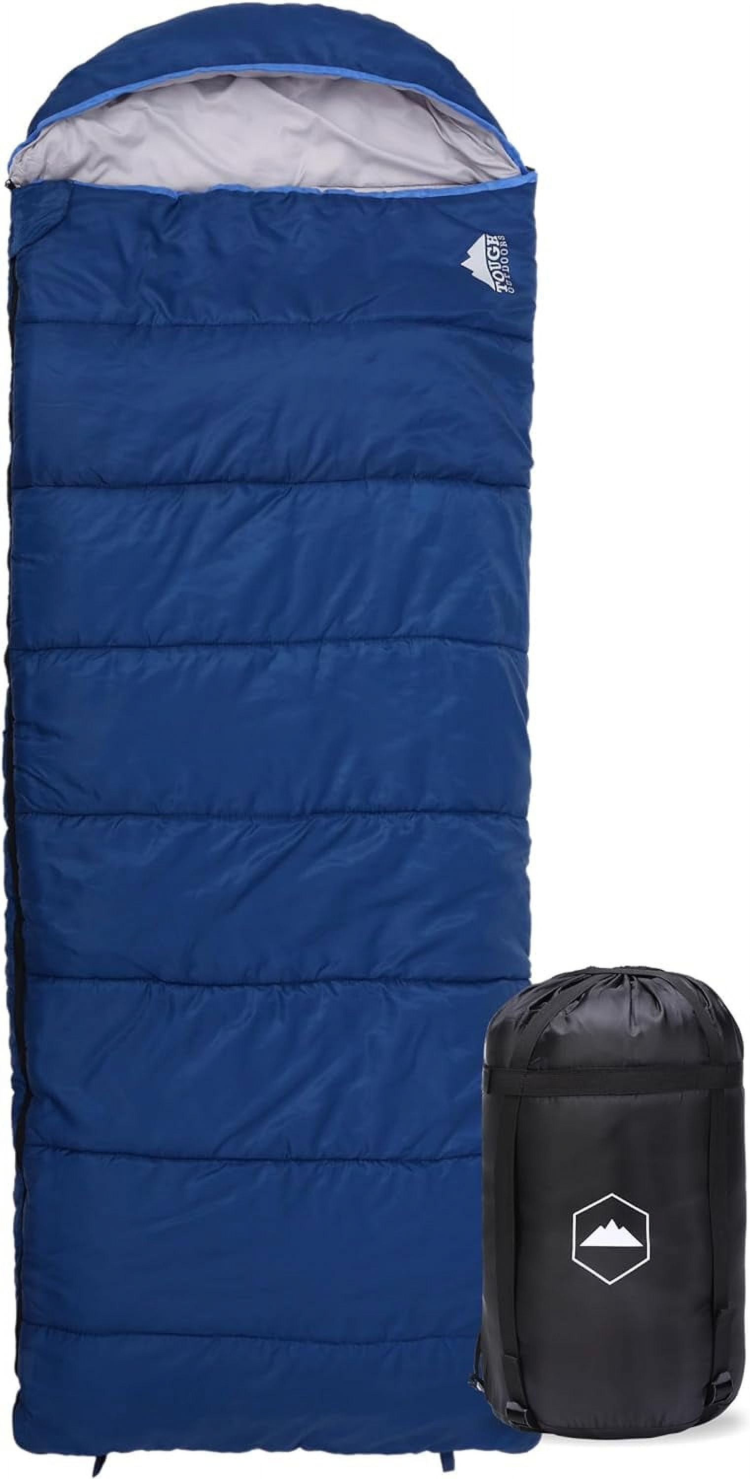 Coleman Heritage Adult Big and Tall Sleeping Bag, Brown, 10-Degree