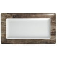 thumbnail image 3 of HUBERT Melamine Serving Tray with Wood Look Trim - 14" L x 8" W x 1 1/2" H, 3 of 3